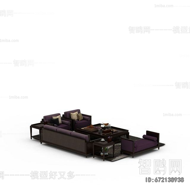 New Chinese Style Sofa Combination