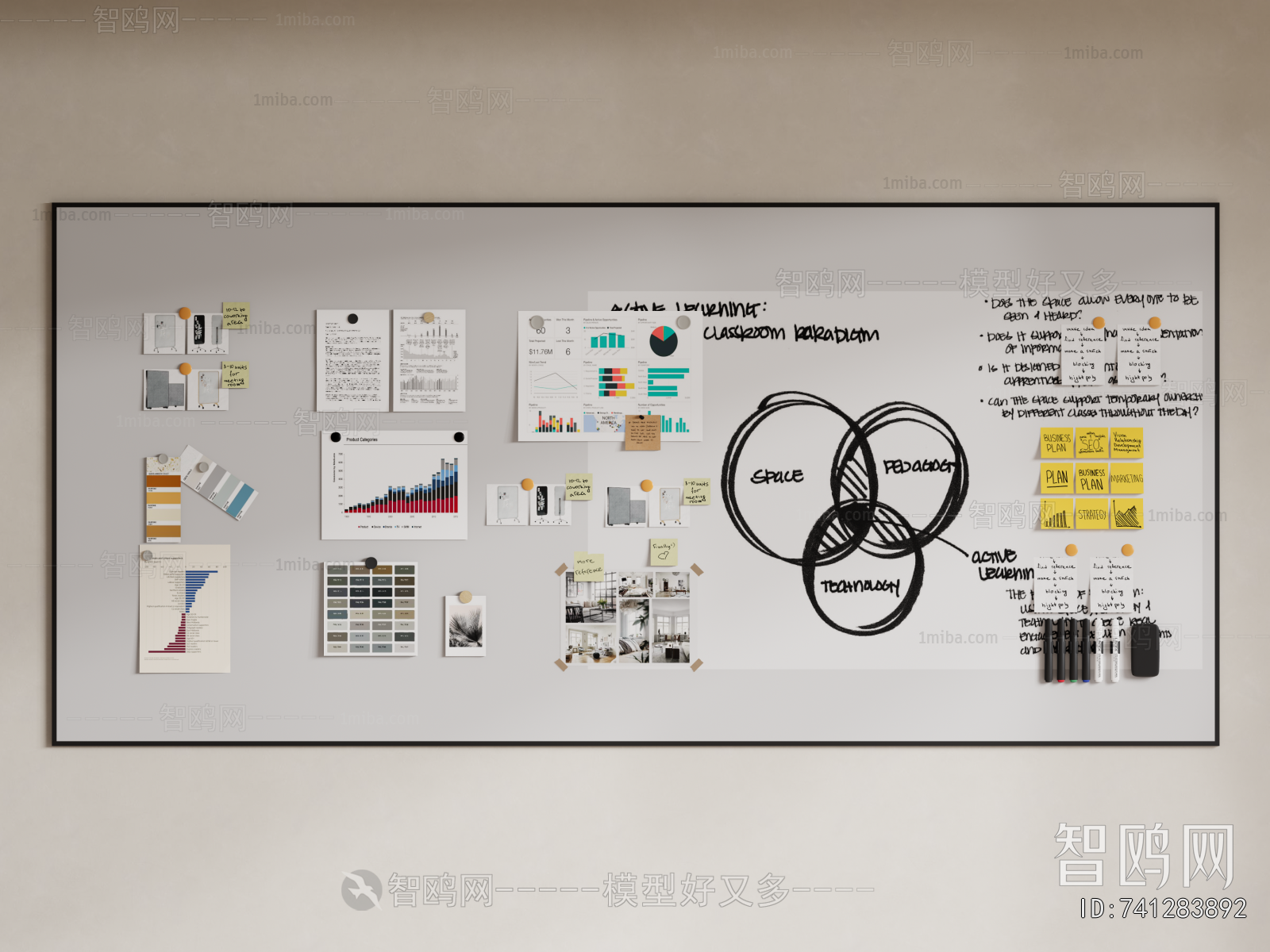 Modern Blackboard/whiteboard