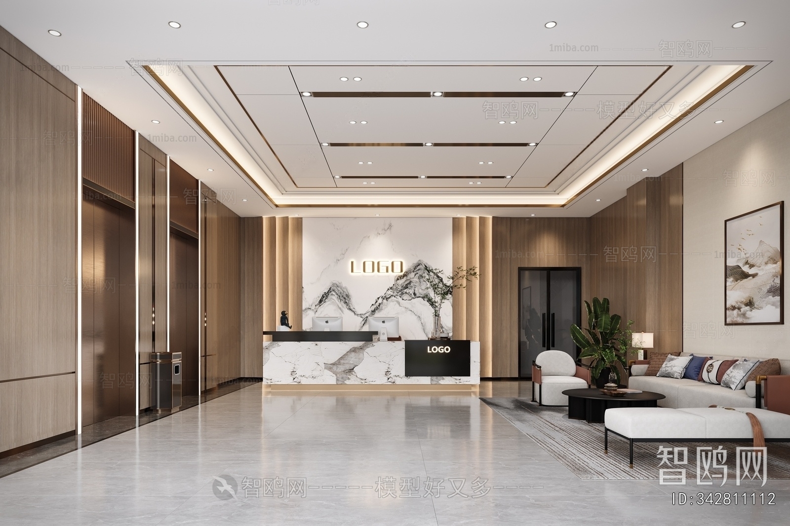 New Chinese Style Lobby Hall