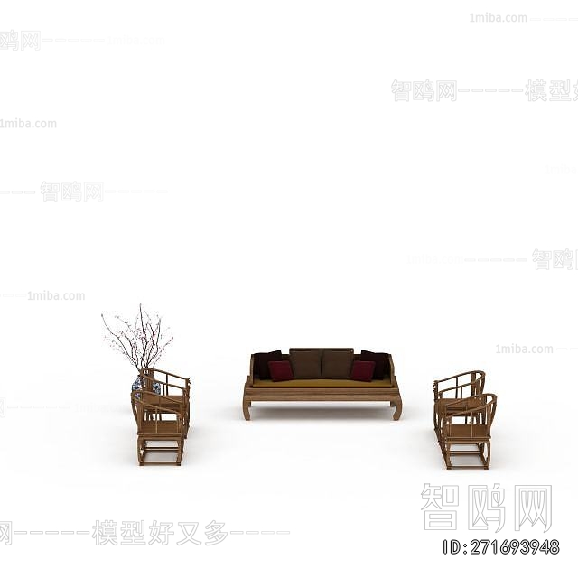 New Chinese Style Sofa Combination