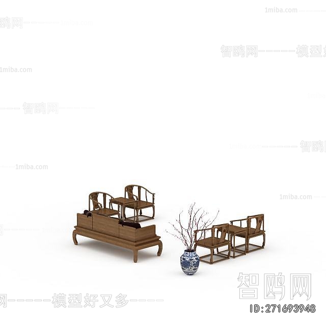 New Chinese Style Sofa Combination