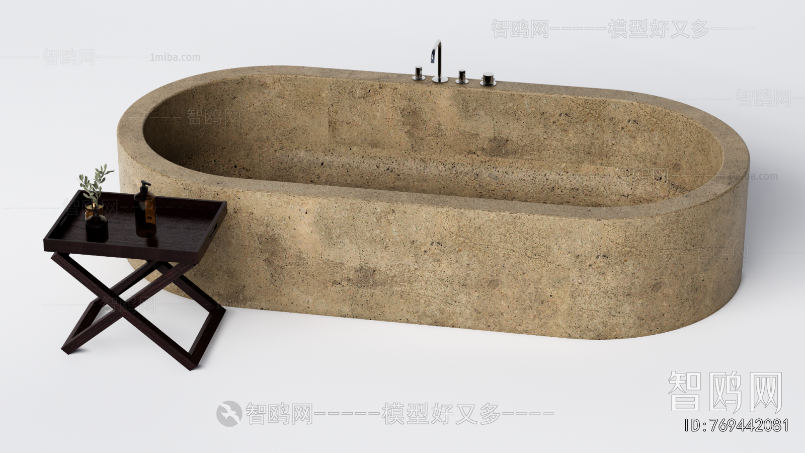 Wabi-sabi Style Bathtub