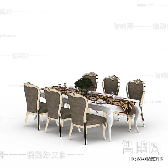 European Style Dining Table And Chairs