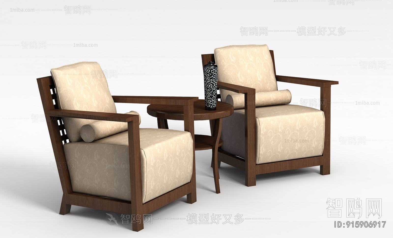 Chinese Style Single Sofa