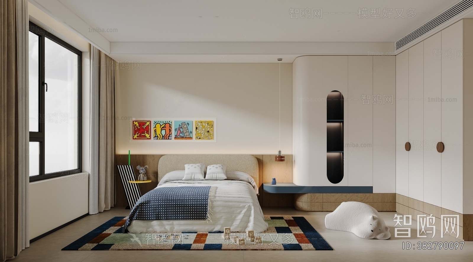 Modern Boy's Room And Son's Room