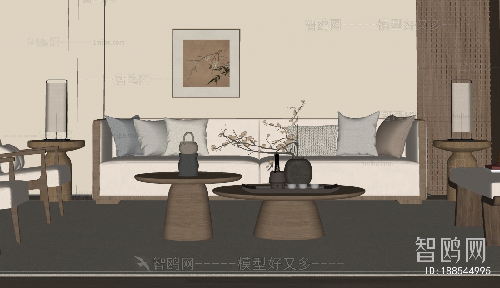 New Chinese Style Sofa Combination