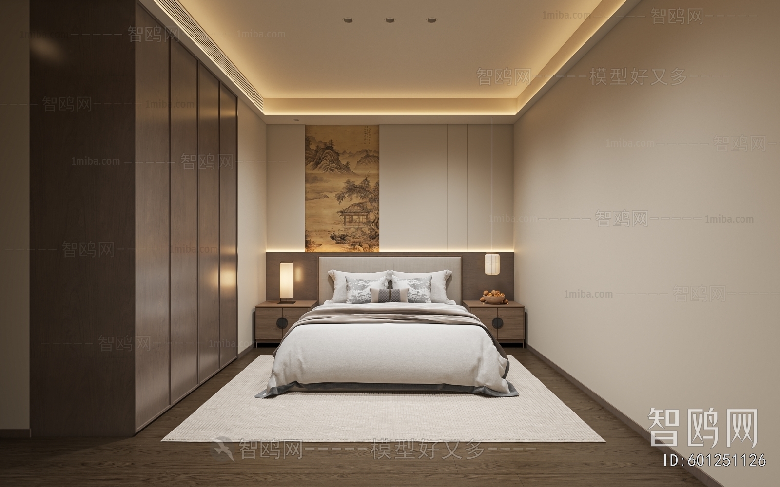 New Chinese Style Bedroom