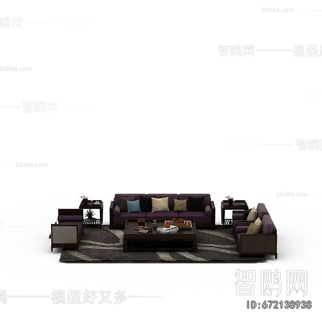 New Chinese Style Sofa Combination