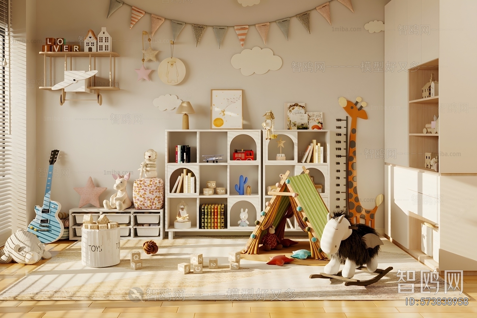 Modern Children's Room Activity Room