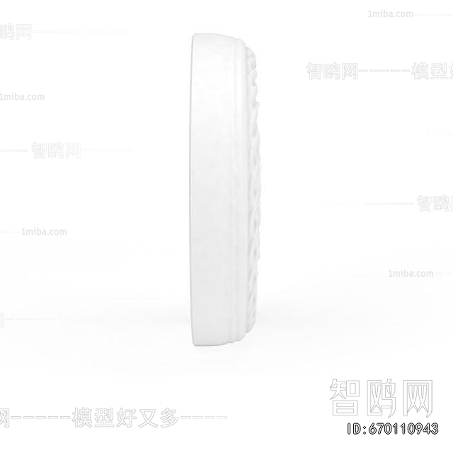 European Style Plaster Carved Top Plate