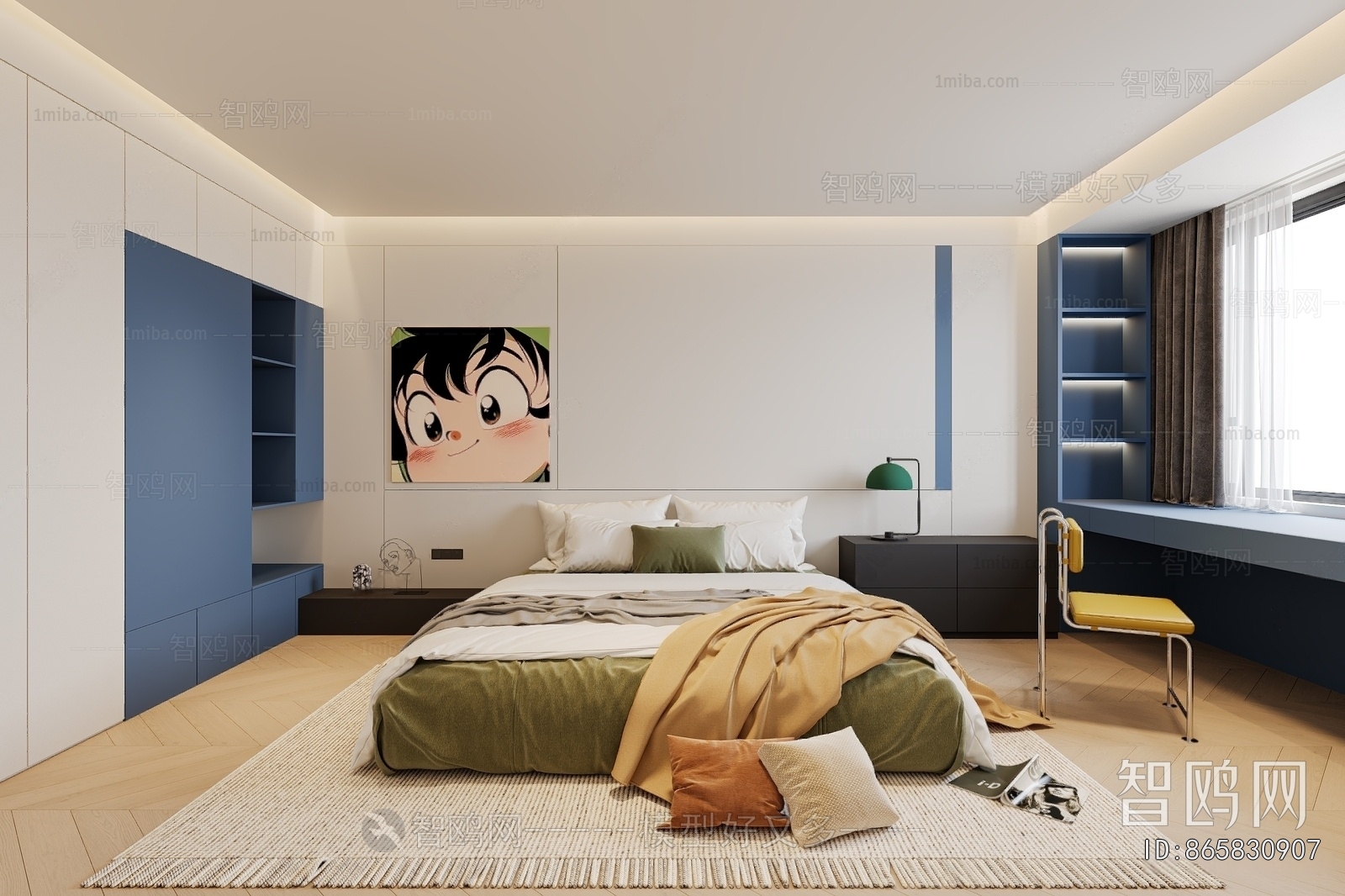 Modern Boy's Room And Son's Room