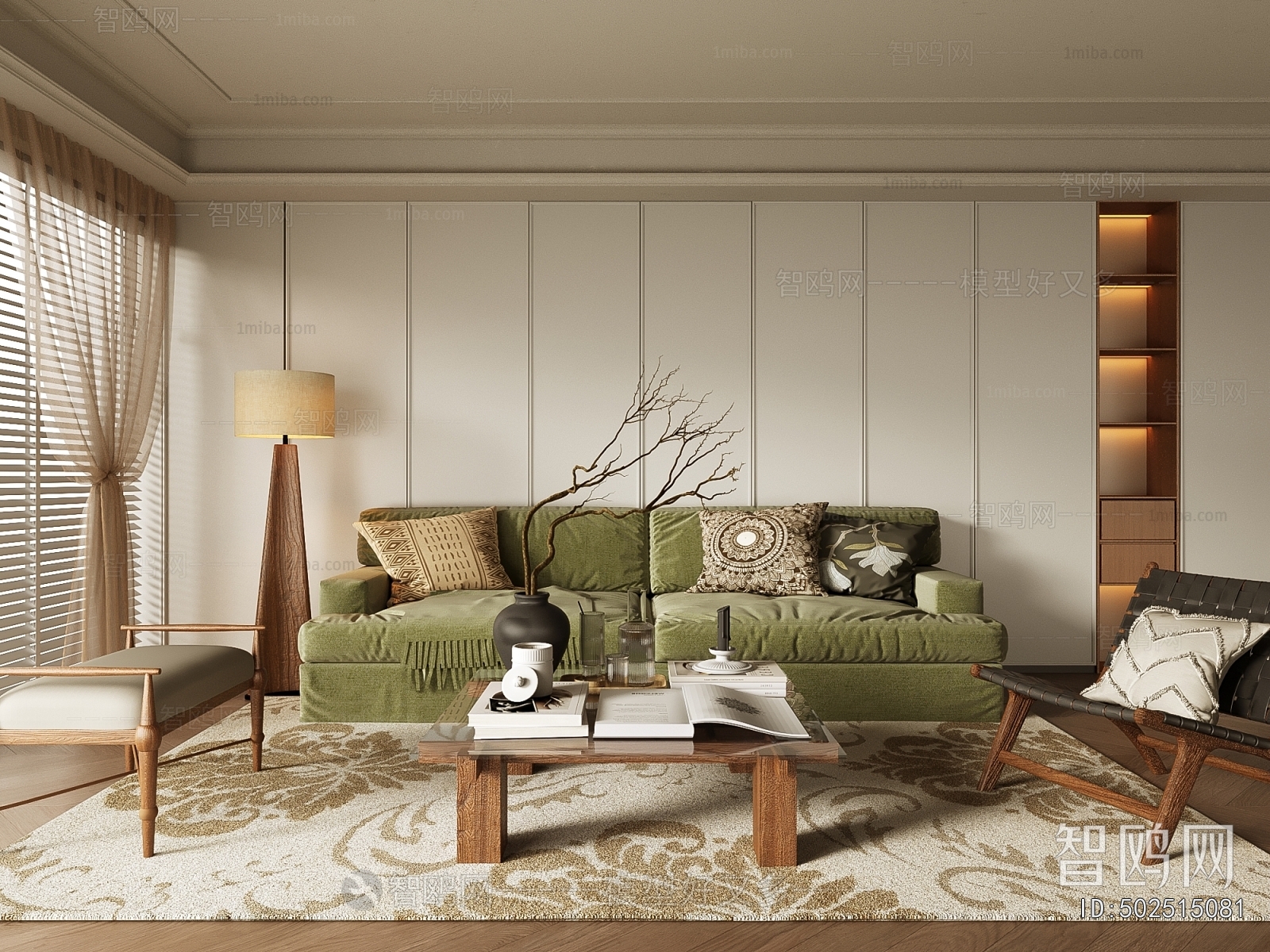 Wabi-sabi Style A Living Room