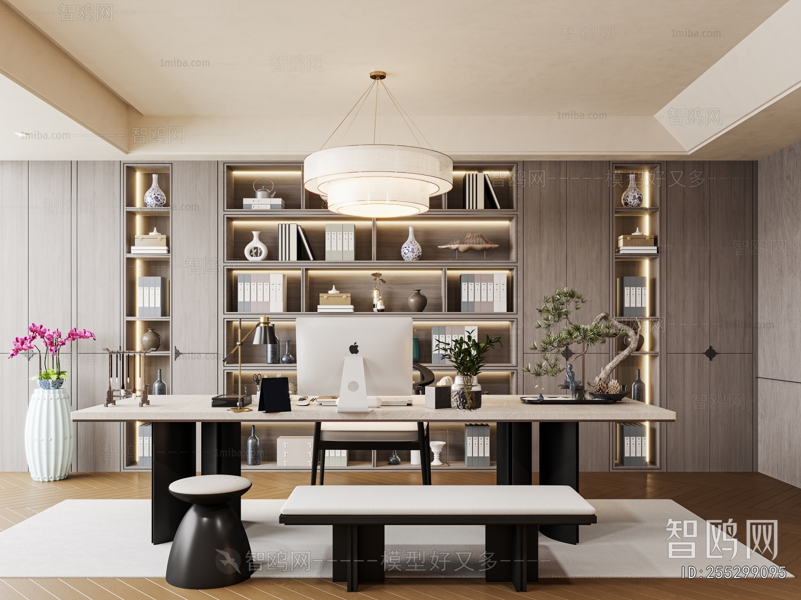 New Chinese Style Study Space