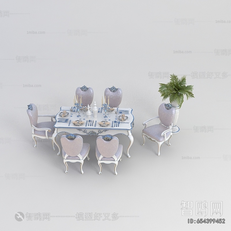 European Style Dining Table And Chairs