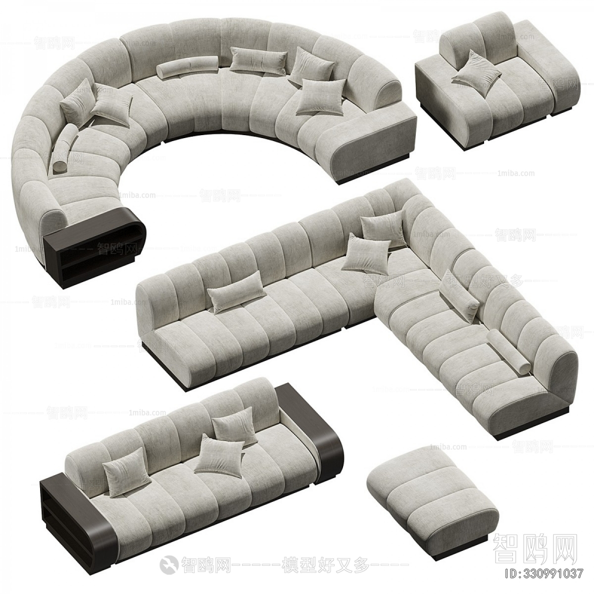 Modern Curved Sofa