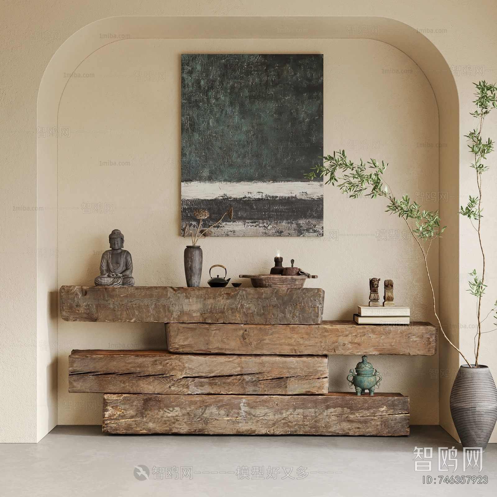 Wabi-sabi Style Console