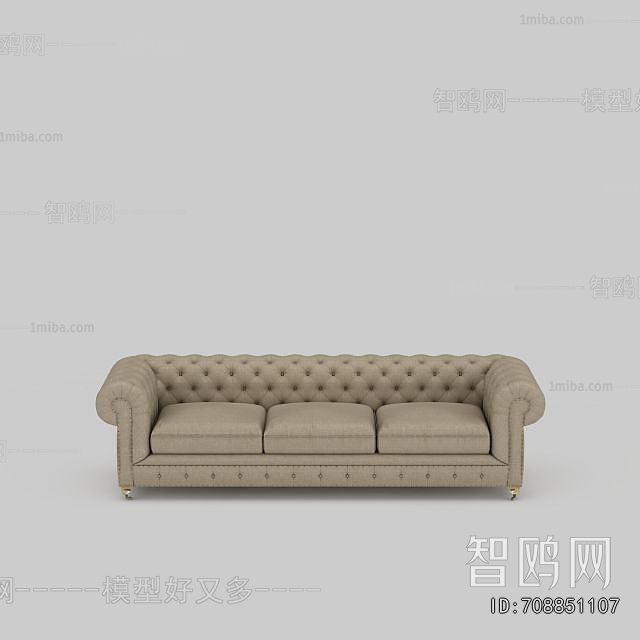 European Style Three-seat Sofa