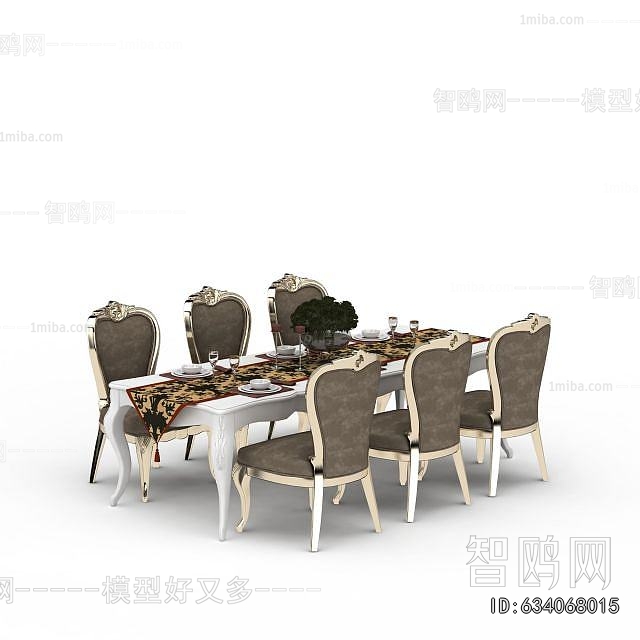 European Style Dining Table And Chairs