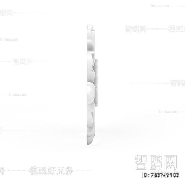 European Style Plaster Carved Top Plate