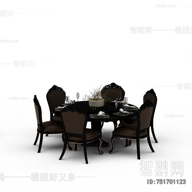 European Style Dining Table And Chairs