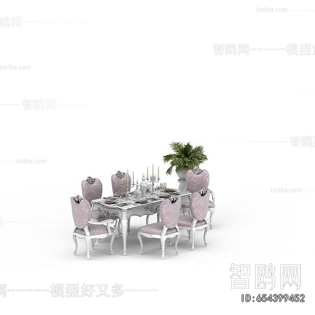 European Style Dining Table And Chairs