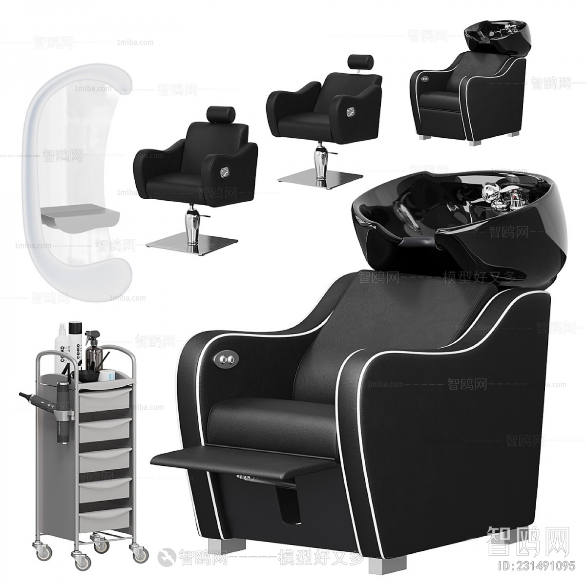 Modern Barber Chair
