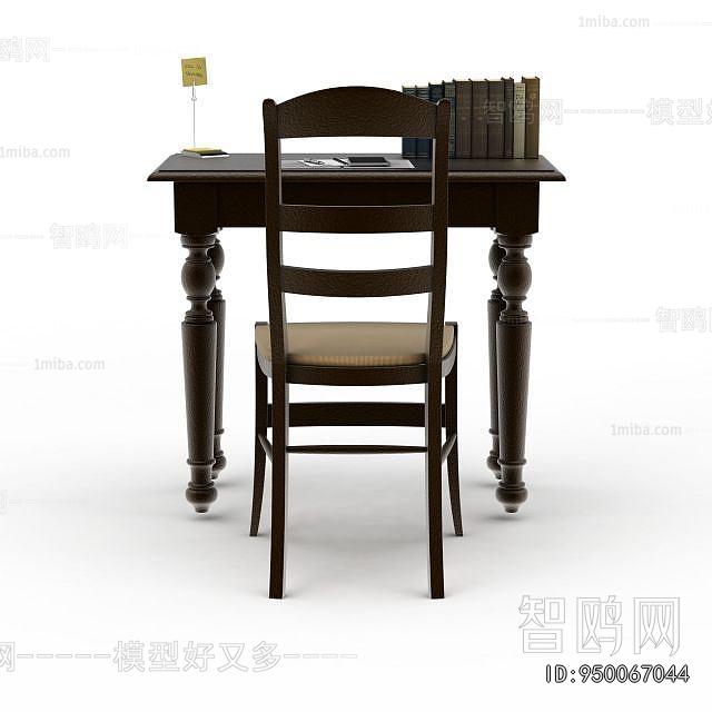 European Style Computer Desk And Chair