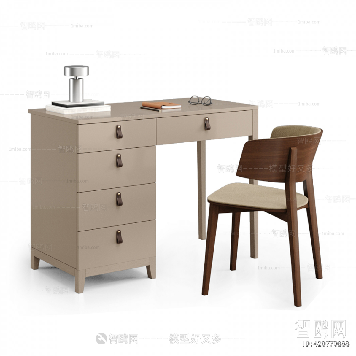 Nordic Style Computer Desk And Chair