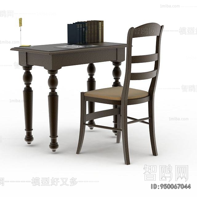 European Style Computer Desk And Chair