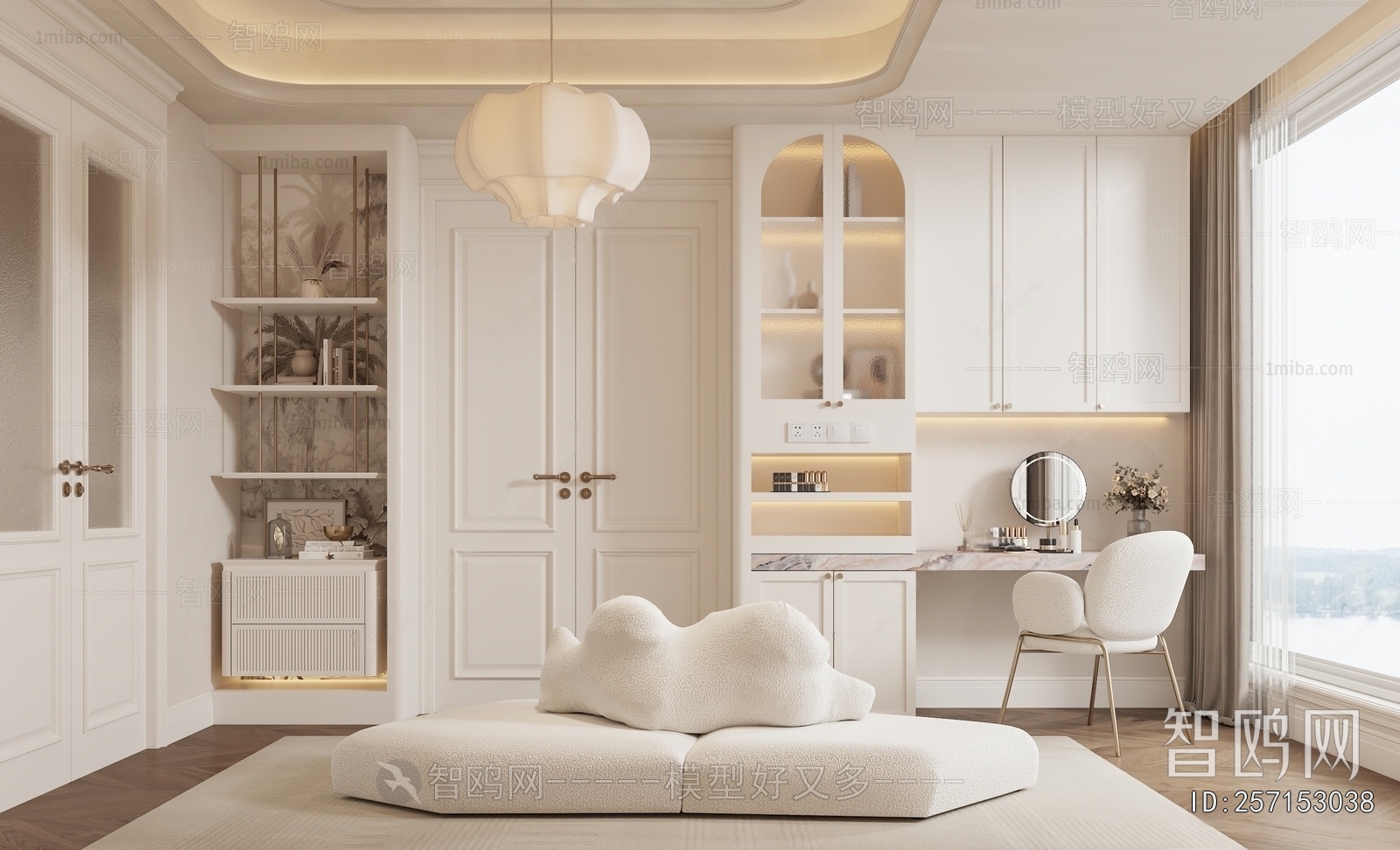 French Style Clothes Storage Area