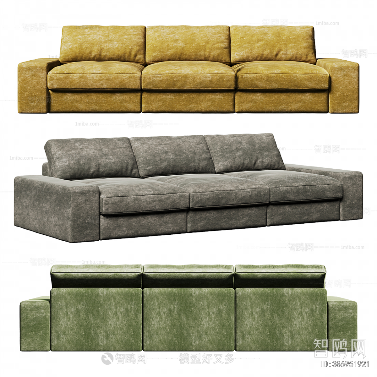 Modern Three-seat Sofa