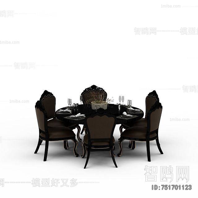 European Style Dining Table And Chairs