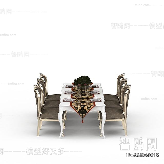 European Style Dining Table And Chairs