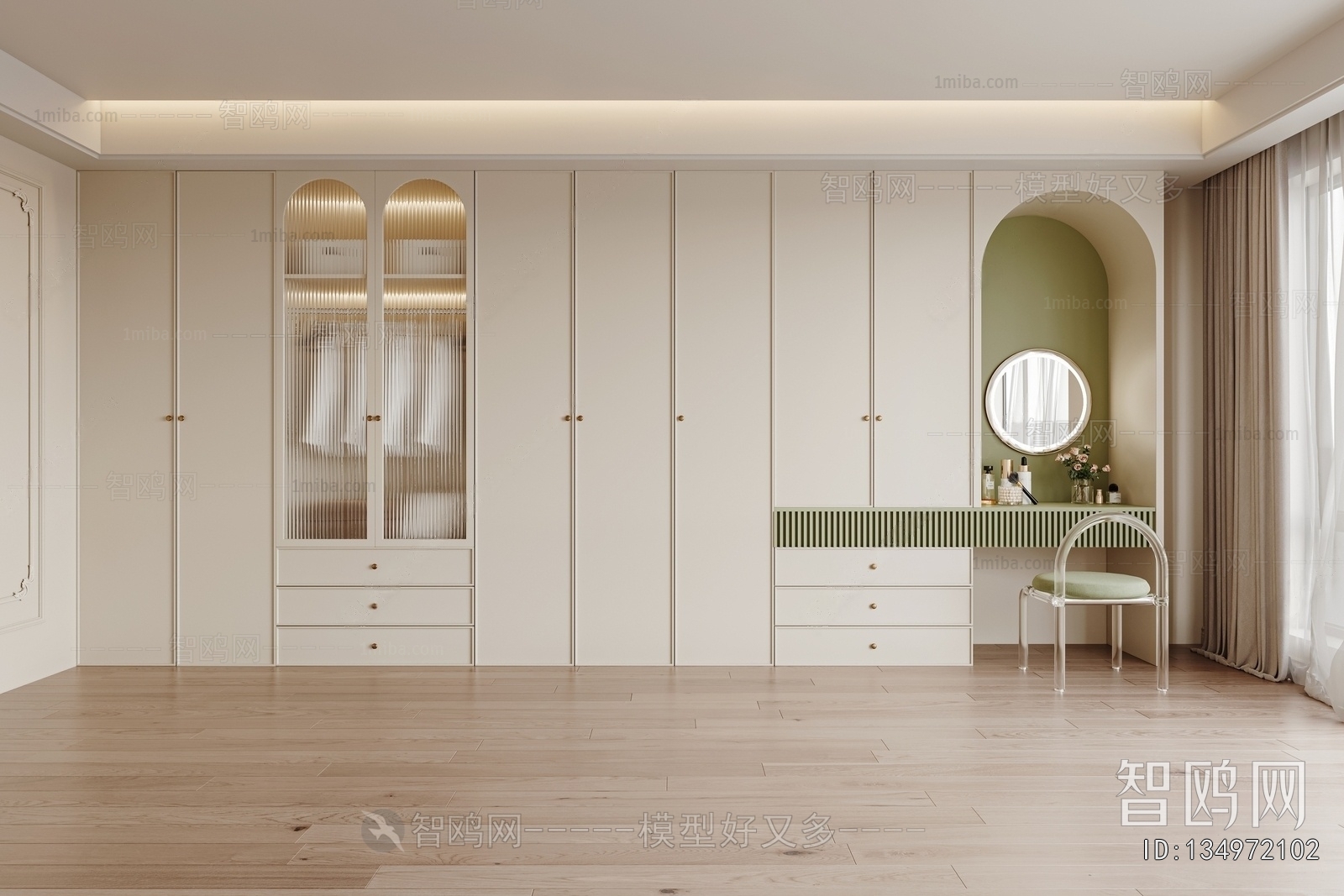 French Style Clothes Storage Area