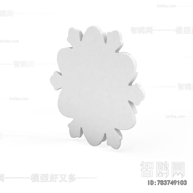 European Style Plaster Carved Top Plate