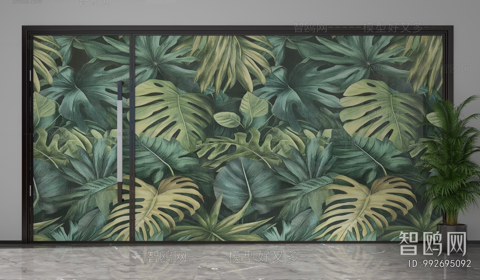 Nordic Style Glass Screen Partition