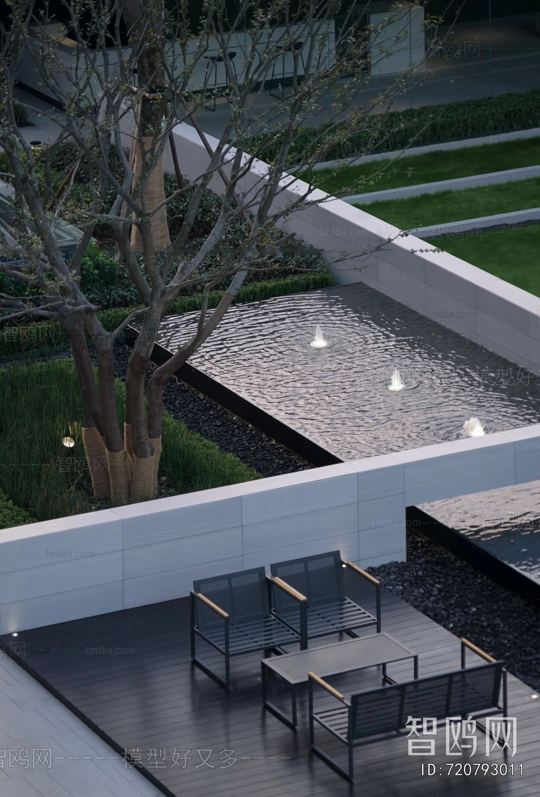 Modern Courtyard/landscape