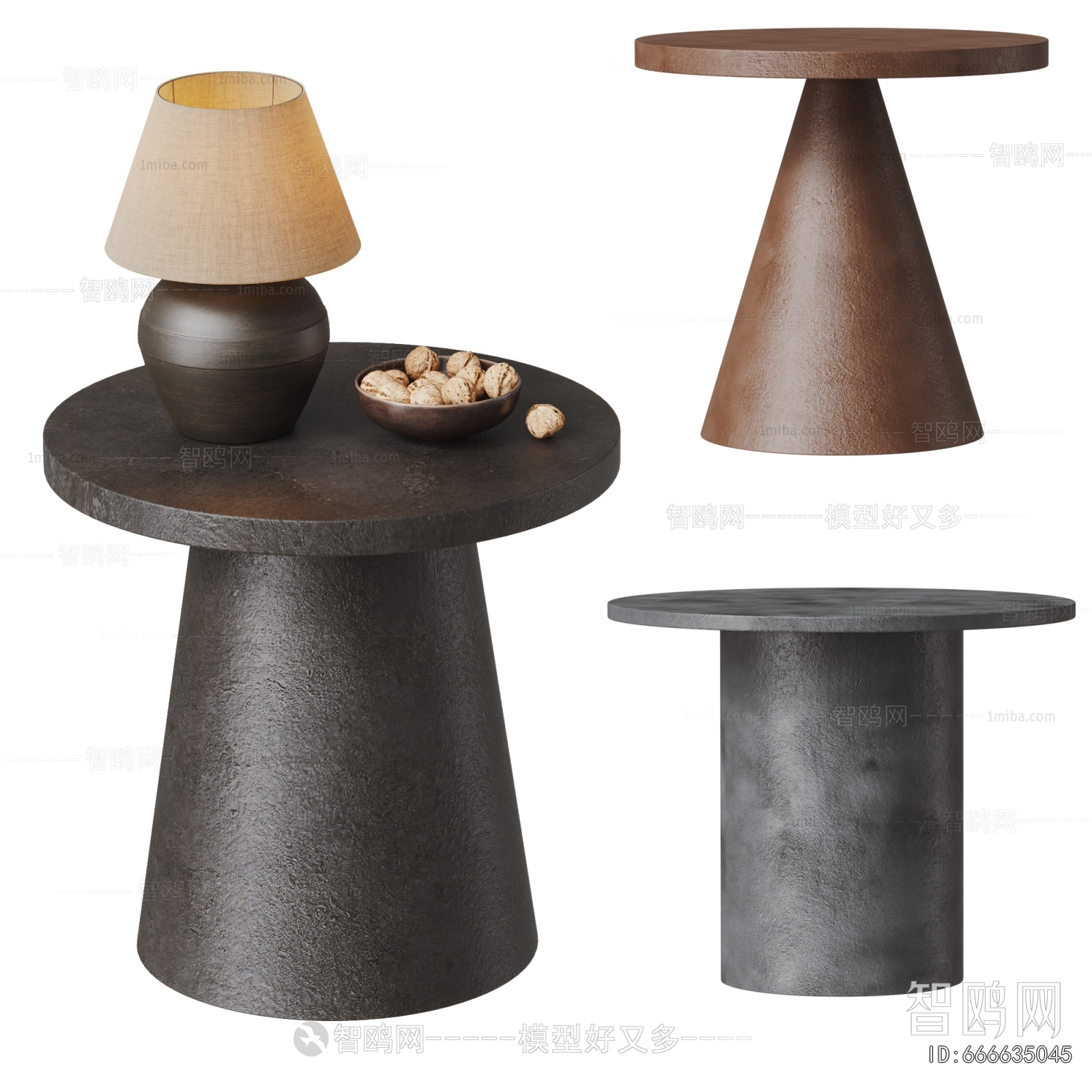 Wabi-sabi Style Side Table/corner Table