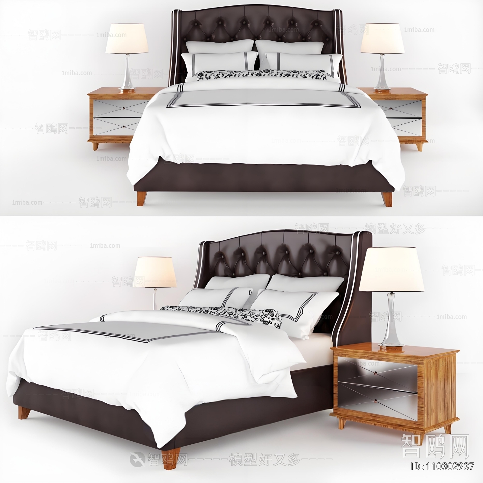 New Classical Style Double Bed