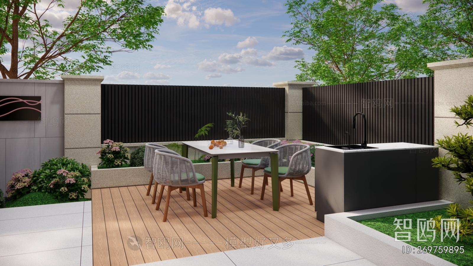 Modern Courtyard/landscape