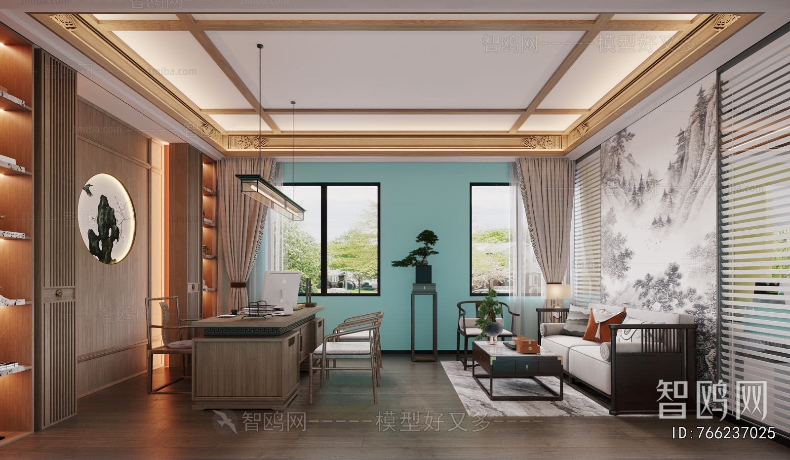 New Chinese Style Manager's Office