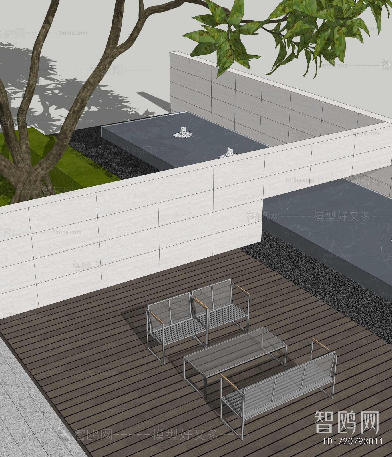 Modern Courtyard/landscape