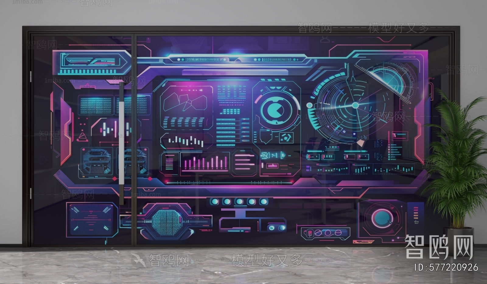 Modern Glass Screen Partition