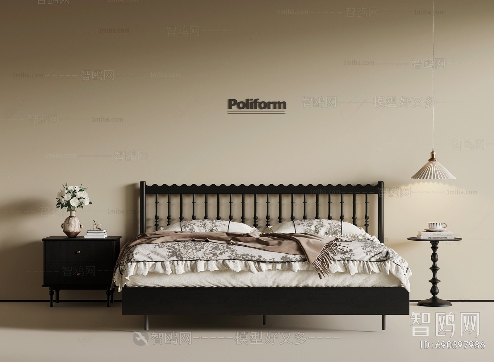 French Style Double Bed