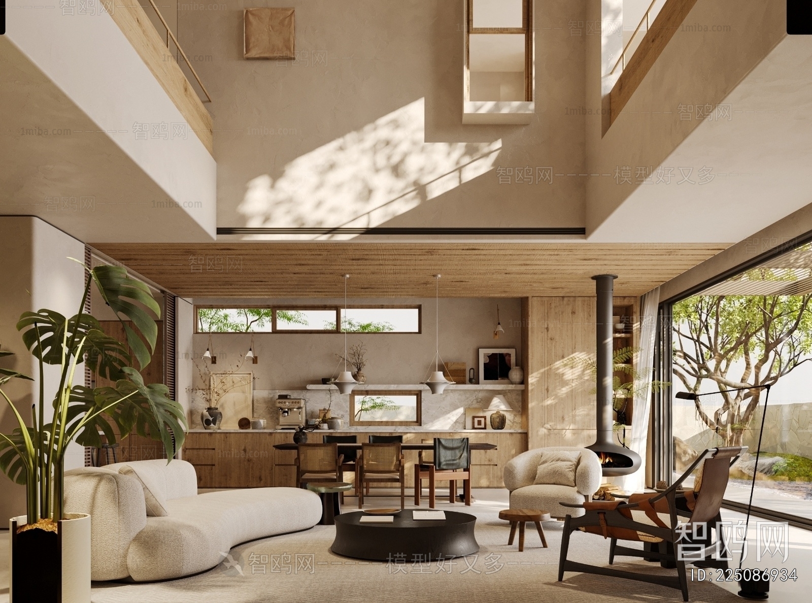 Wabi-sabi Style A Living Room