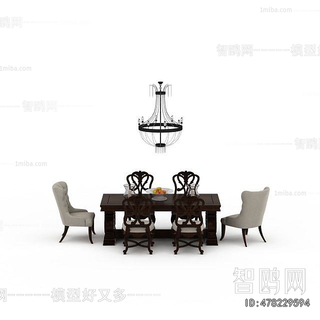 European Style Dining Table And Chairs