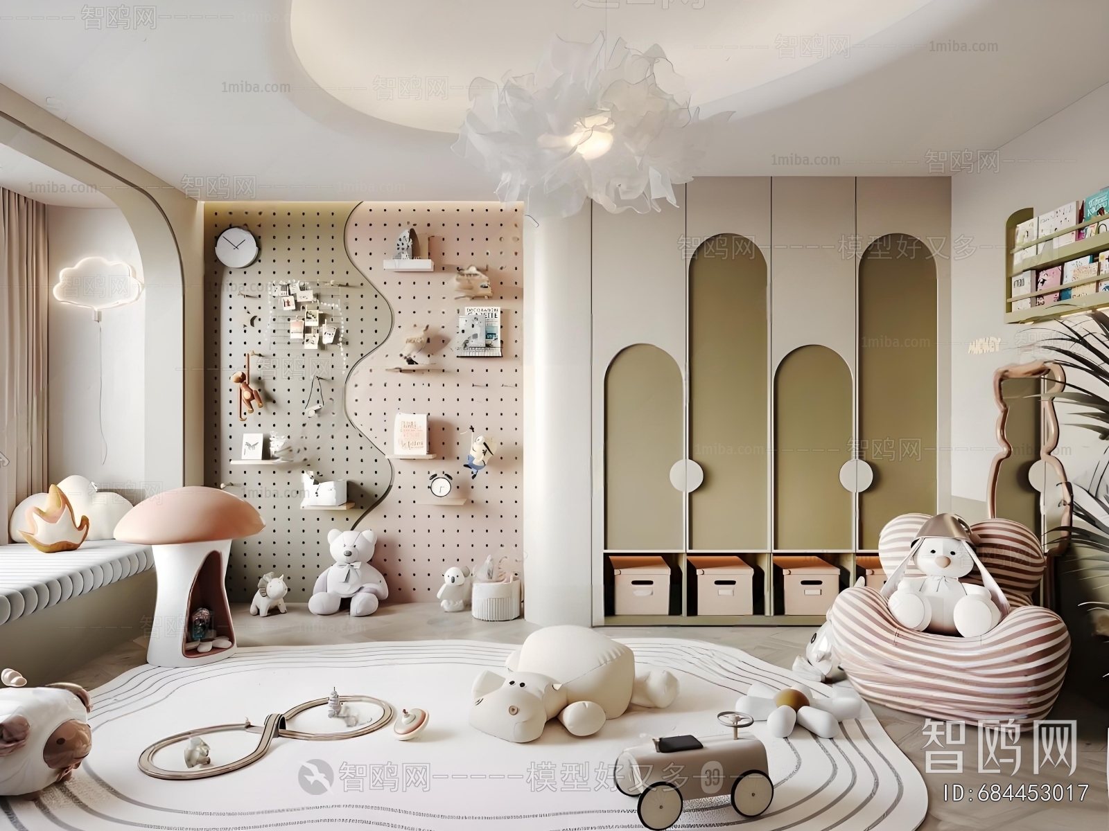 Modern Children's Room Activity Room