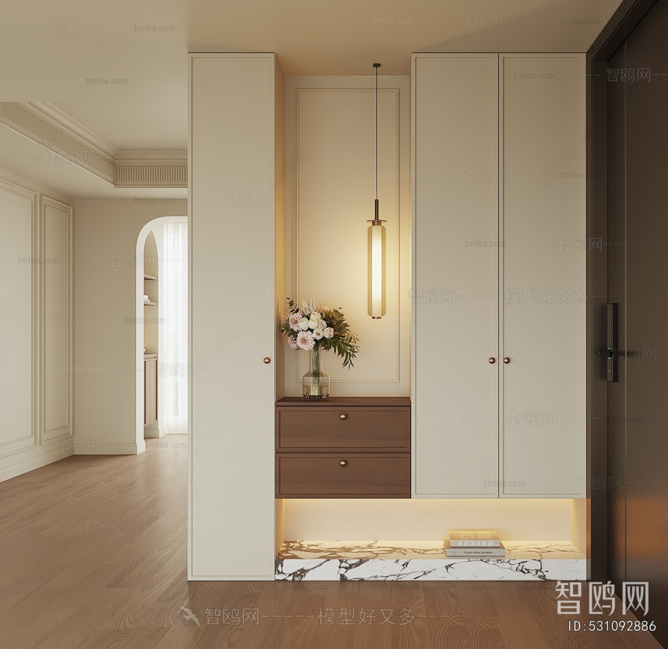 French Style Shoe Cabinet