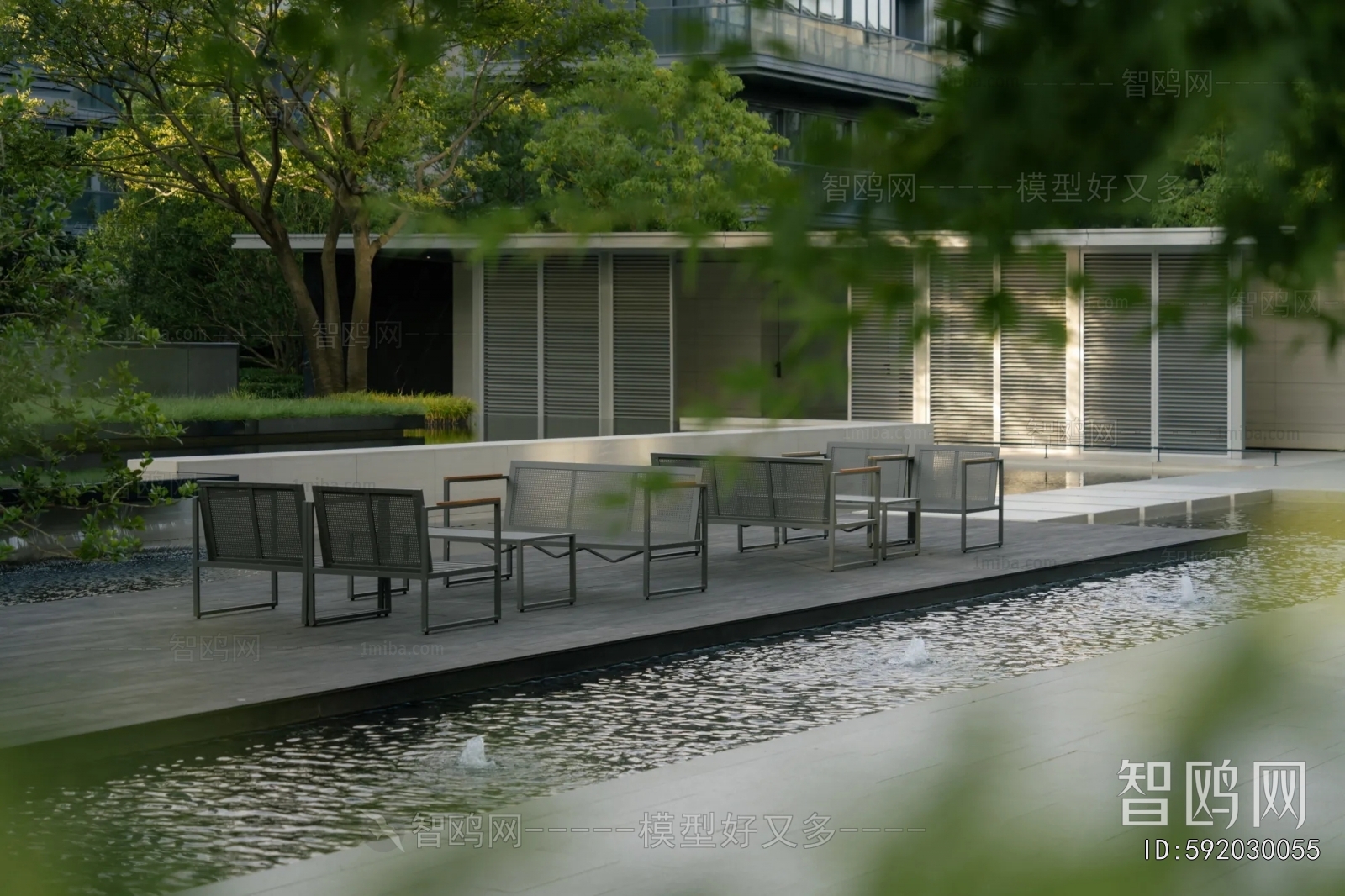 Modern Park Landscape