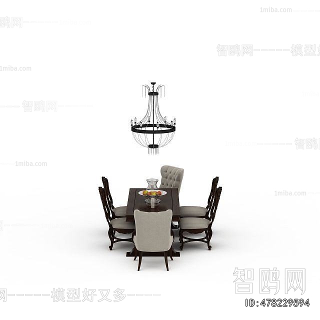 European Style Dining Table And Chairs